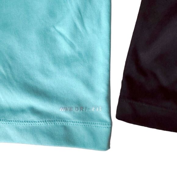Hurley Teal Blue & Black Nike Dri-Fit Long Sleeve Shirt Size 2T - Picture 4 of 8